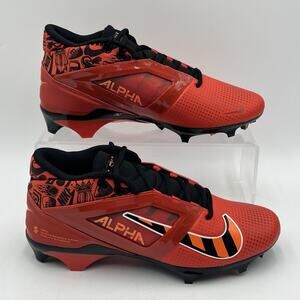 Mens Sz 12 Nike Alpha Menace 4 Pro NRG Picante Red Black Football FQ3984 600